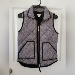 J. Crew Factory Printed Quilted Puffer Vest NWT